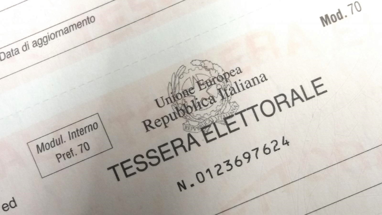 tessera elettorale