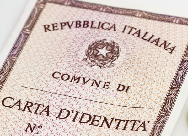 Fac simile carta identità cartacea